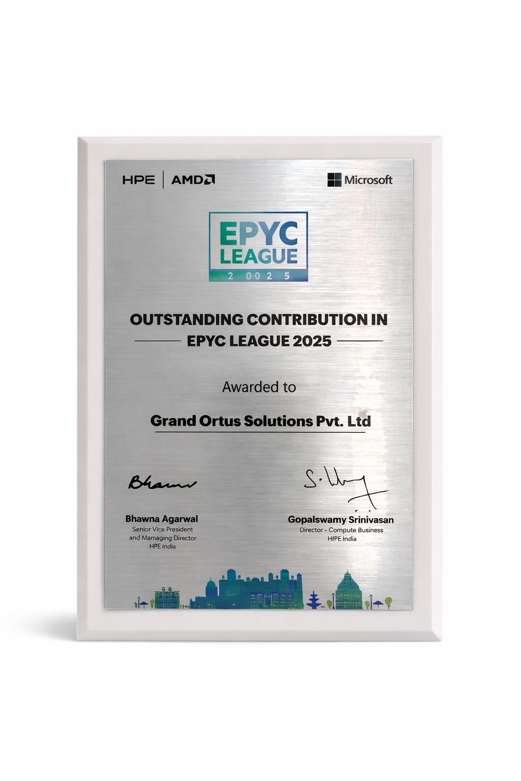 Outstanding Contribution Award HPE AMD Microsoft EPYC League 2025